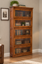 Mission Craftsman Style Oak Barrister Bookcase - 5 Stack