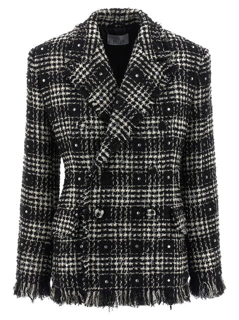 Giuseppe Di Morabito Tweed And Rhinestone Blazer