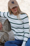 Stitch Stripe Crew
