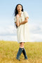 Demure Denim Dress