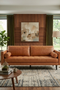 Philippe Top Grain Leather Sofa - Tan