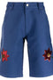 Sky High Farm Workwear Embroidered denim shorts