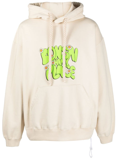 Bonsai Printed cotton hoodie