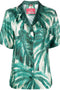F.R.S . Printed silk pajama shirt