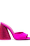 The Attico Luz embellished satin mules