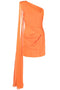 Roland Mouret Asymmetric silk crepe mini dress