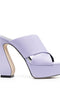 Si Rossi 130mm Platform Leather Mules