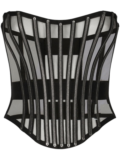 Dolce & Gabbana Tulle corset belt with boning