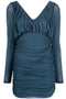 Saint Laurent draped mini dress