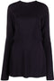 032C Flounced mini dress