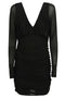 Saint Laurent Short dress with V-neck