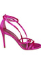 Lella Baldi fuchsia satin sandals