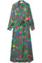 Az Factory Pre Paisley print long wrap dress