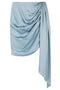 Jonathan Simkhai Mae draped satin mini skirt