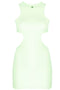 Reina Olga Cut-out detail short dress