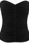 Saint Laurent ruched strapless top