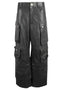 Fermas.Club Leather cargo pants