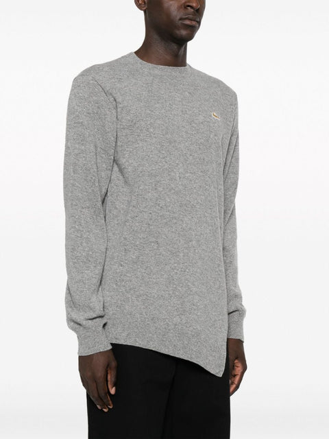 Comme Des Garcons x Lacoste Asymmetric Wool Sweater