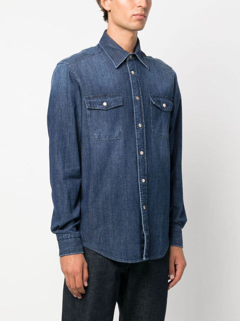 Boglioli Denim button-down shirt