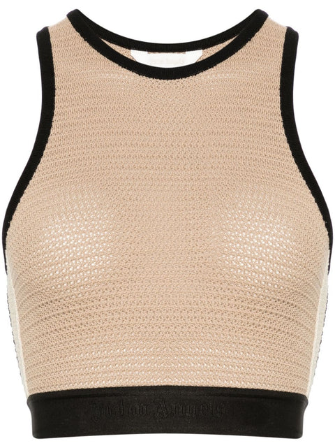 Palm Angels Knitted cropped top
