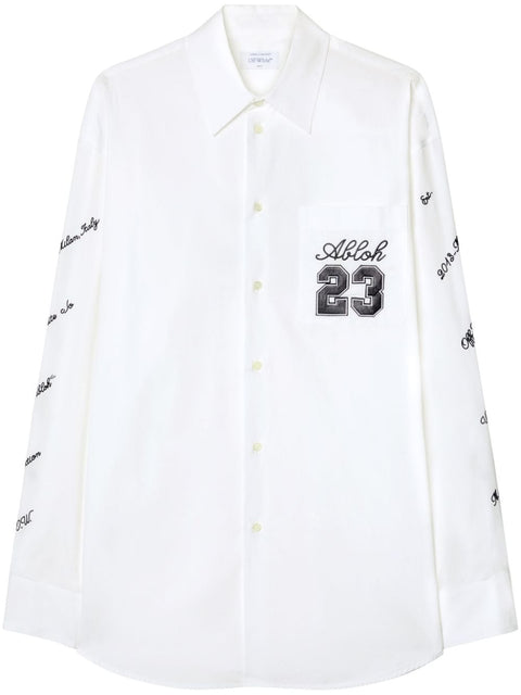 Off White Shirt with embroidery
