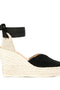 Manebí Manebi Hamptons Suede Heart-Shaped Wedge Espadrilles