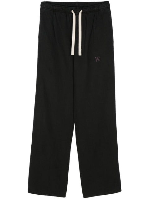 Palm Angels Monogram cotton blend trousers