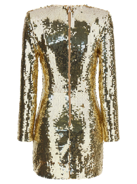 Rotate Birger Christensen Sequins Ls Mini Dress Short Dress