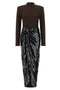 Rotate Birger Christensen Knotted Midi Dress Dress
