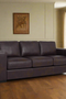 Argento Top Grain Leather Sofa - Brown