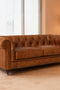 Belgravia Chesterfield Top Grain Tufted Leather Sofa – Classic Elegance in Premium Leather