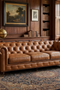 Century Chesterfield Sofa - Light Brown Leather