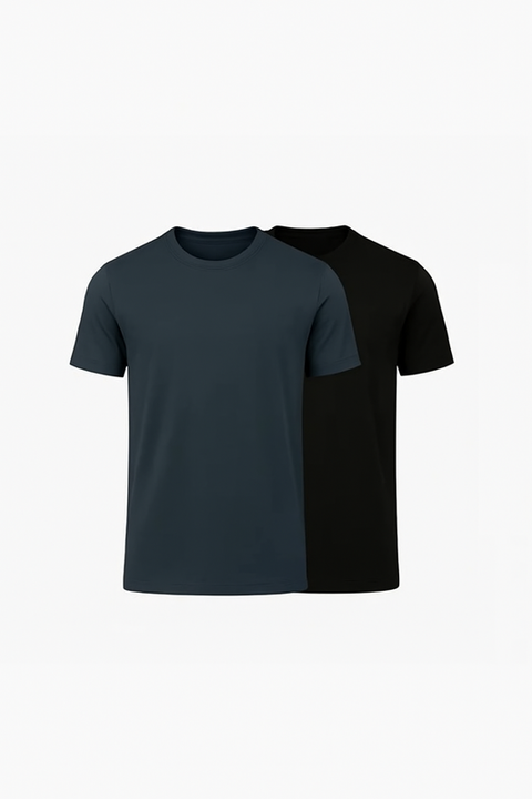 Buki Cinqo Tech Tee 2-Pack - Blue Night/Black