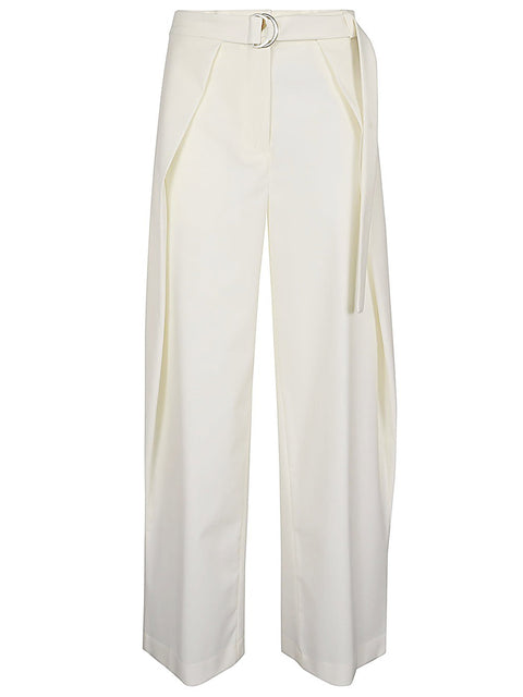 Erika Cavallini Semi-Couture Wool twill Amelia trousers