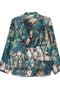Pierre Louis Mascia English rear vents straight hem Printed silk jacket