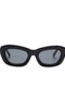 The Attico Black & Silver Sunglasses