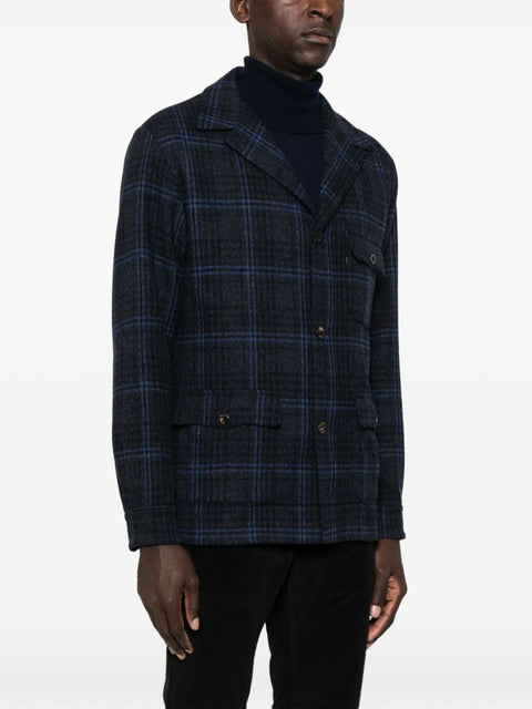 Finamore 1925 Napoli Wool single-breasted jacket