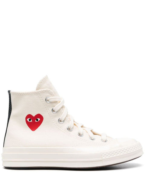 Comme Des Garcons x Converse Sneakers PLAY Chuck 70 "Cream"