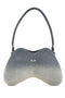 Diesel double-d denim shoulder bag