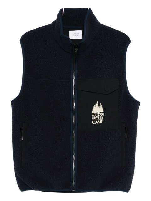 Maison Kitsuné Fleece zipped vest