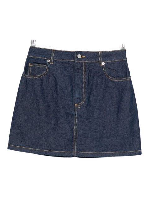 Maison Kitsuné denim mini skirt