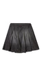 Diesel Short pleated skirt in lightweight denim