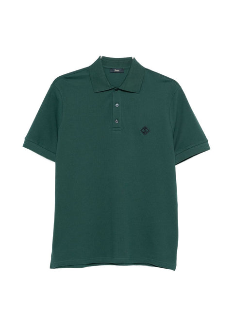 Herno Logo cotton polo shirt