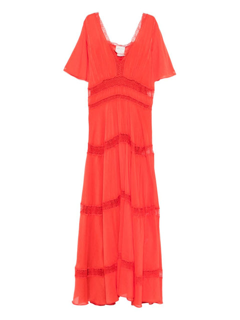 Forte Forte V-neck Cotton and silk v-necked dress