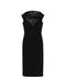 Solace London V-neck zip fastening Monica midi dress