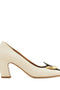 Ferragamo Gancini block heel pump