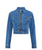 Marine Serre Denim cotton jacket