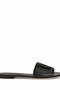Dolce & Gabbana DG Logo Leather Flat Sandals