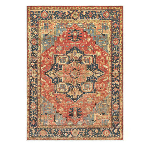 Serapi Collection Area Rug Ultra Soft Washable Rug, Non Slip Area Rug Indoor, Stain Resistant Rugs for Living Room Bedroom Vintage Home Decor