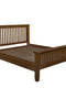 Mission Quarter Sawn Oak Slat Bed - Walnut